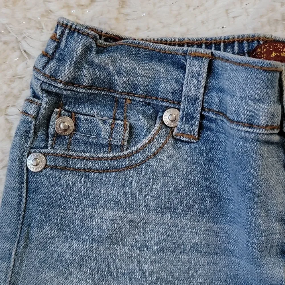 7FAM ROLLED CUFF JEAN SHORTS, SIZE 24 MONTHS